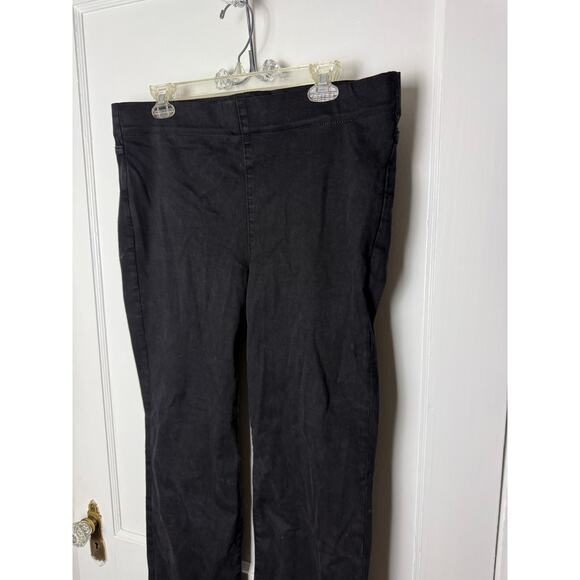 NYDJ Pull On Straight Leg High Rise Pants Sculpt-HER Lift x Tuck Black Size XL - Picture 11 of 11